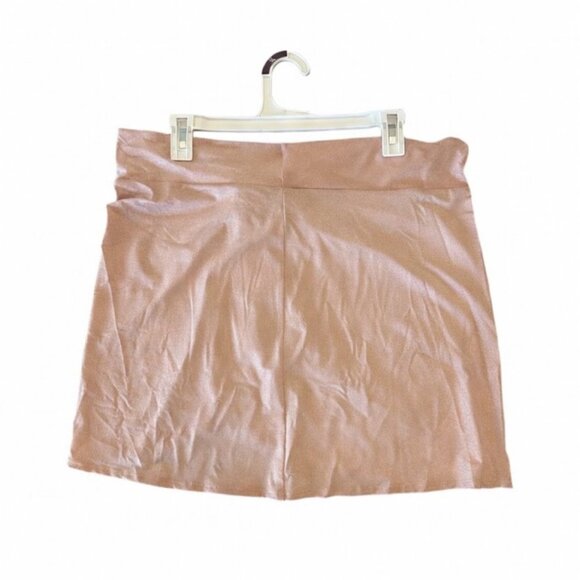 NWT Shade & Shore Pink Sparkle Faux Wrap Cover-Up Skirt Size XL - Picture 5 of 5